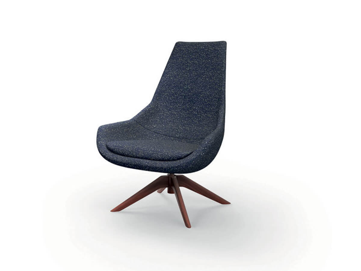 Cassina Exord Armchair With Wooden Base