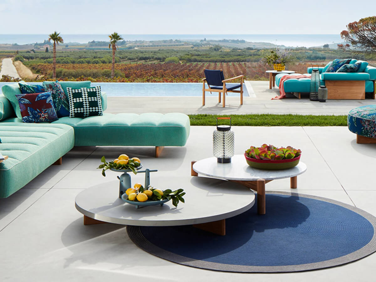 Table à Plateau Interchangeable Tavolino Outdoor