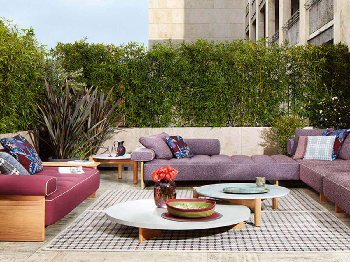 Table à Plateau Interchangeable Tavolino Outdoor