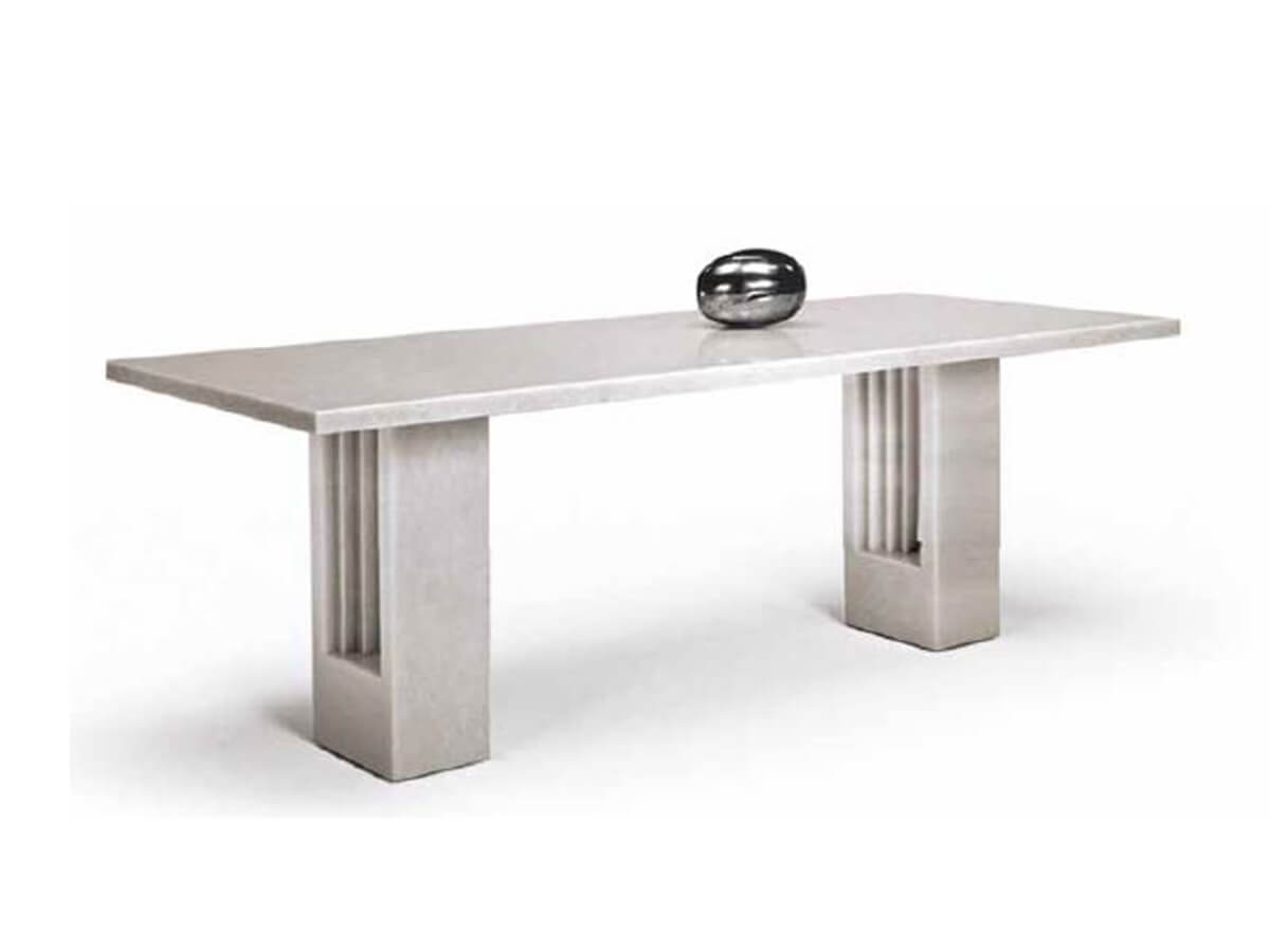 Delfi Dining Table - Top and Base in Marble