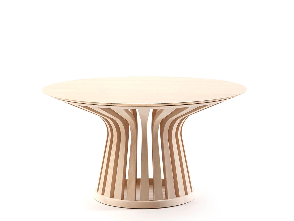 Lebeau Wood Dining Table - Round Top in ø 140cm