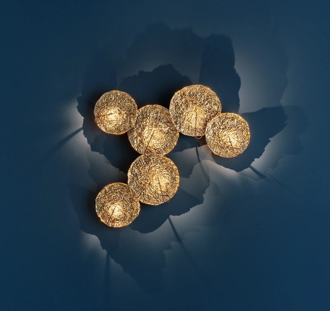 Catellani&Smith Gold Moon Lampada da Parete 