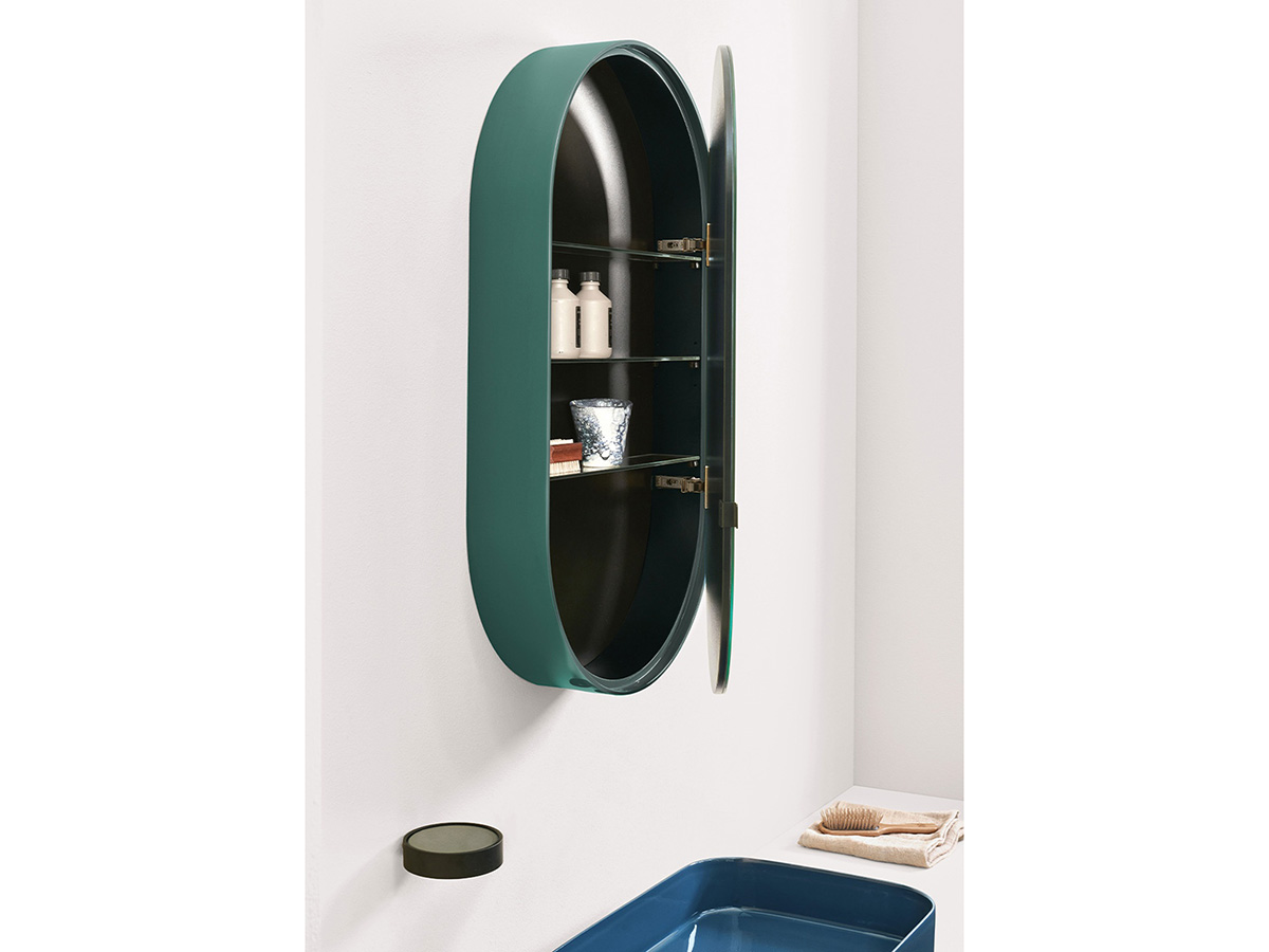 Oval Box Specchio Contenitore