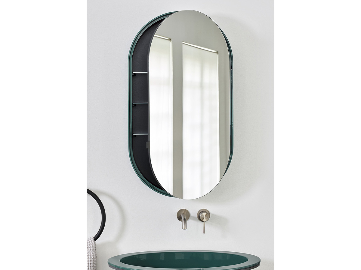 Oval Box Specchio Contenitore