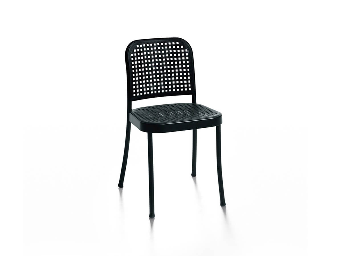 De Padova Silver Chair Without Armrests