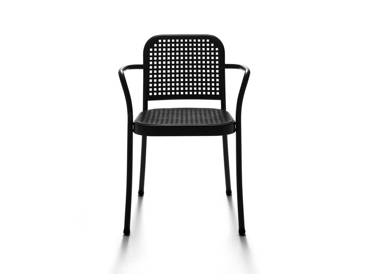De Padova Silver Chair With Armrests