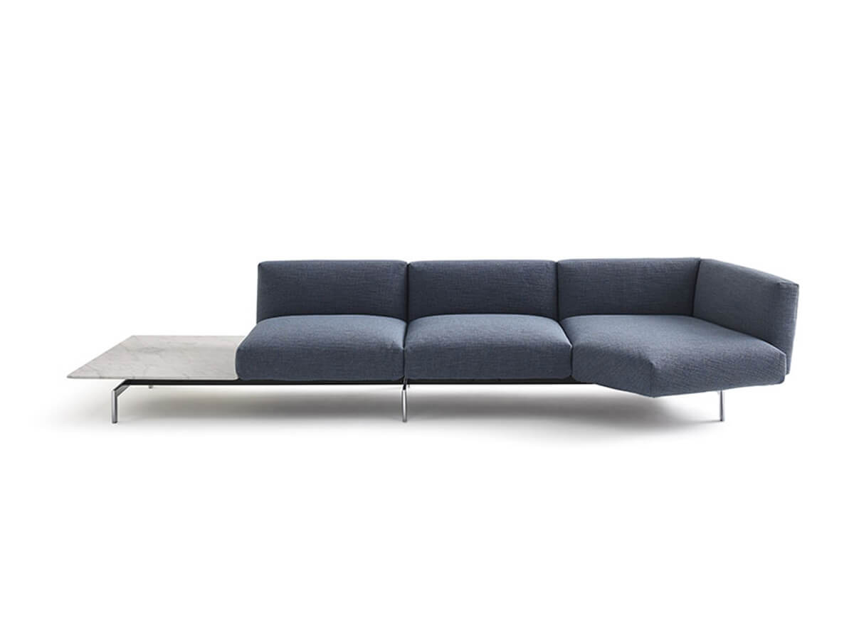 Knoll Avio Sofa Compact - with Coffee Table and Chaise Longue