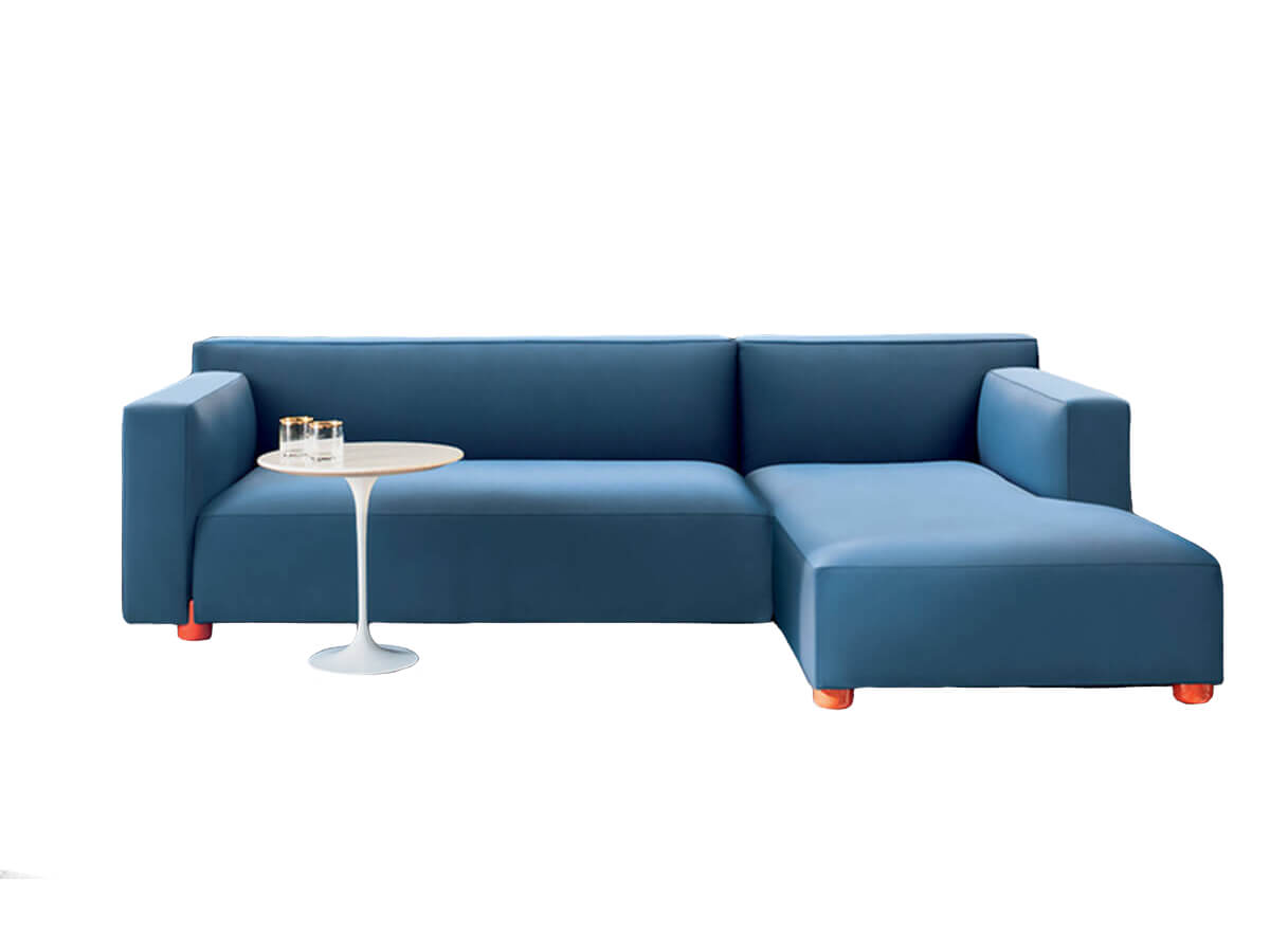 Knoll Barber & Osgerby Sofa With Chaise Longue
