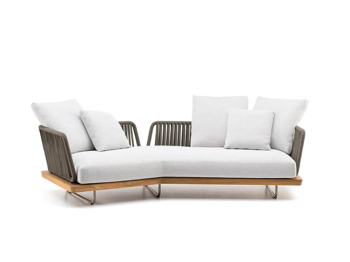 Minotti Sunray Outdoor Sofa With Inclined Element