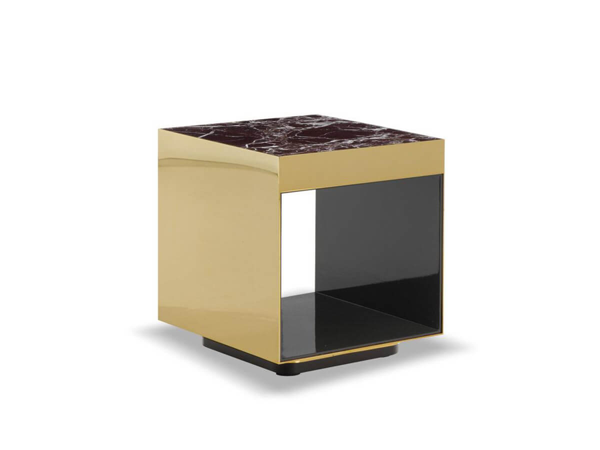 Minotti Elliott Coffee Table Small Square with Opening on Both Sides