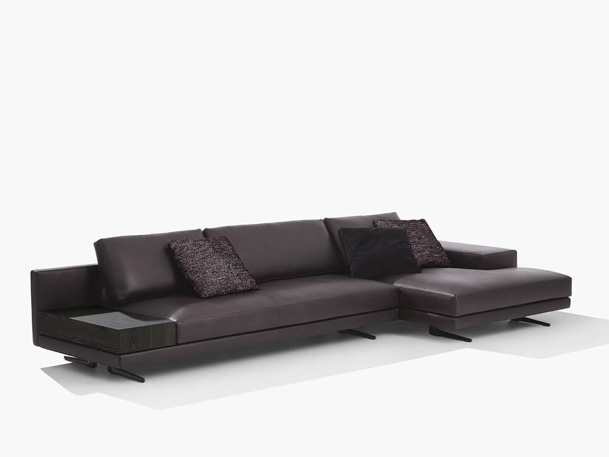 Poliform Mondrian Sofa With Chaise Longue