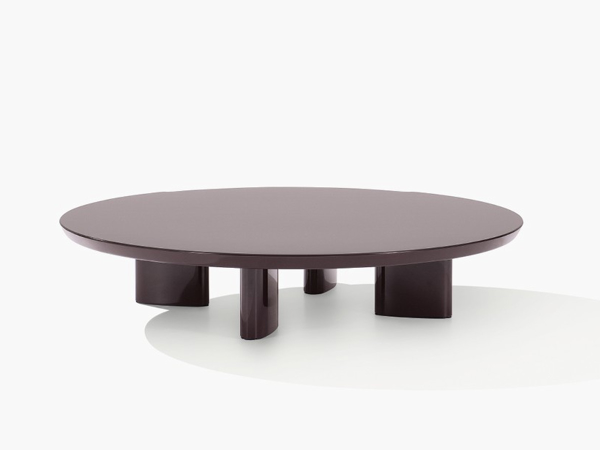 Poliform Adrien Coffee Table With Wooden Top