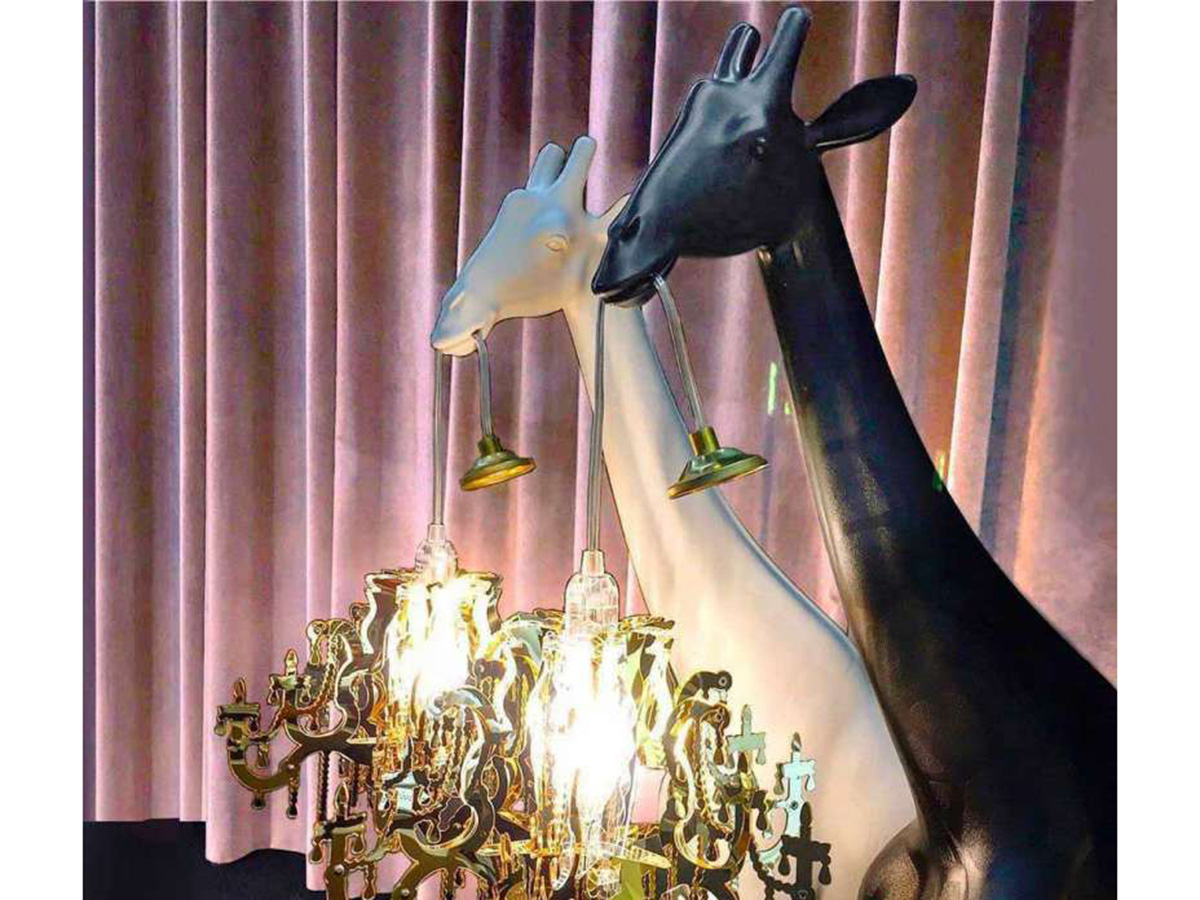 Giraffe In Love Lampada da Terra