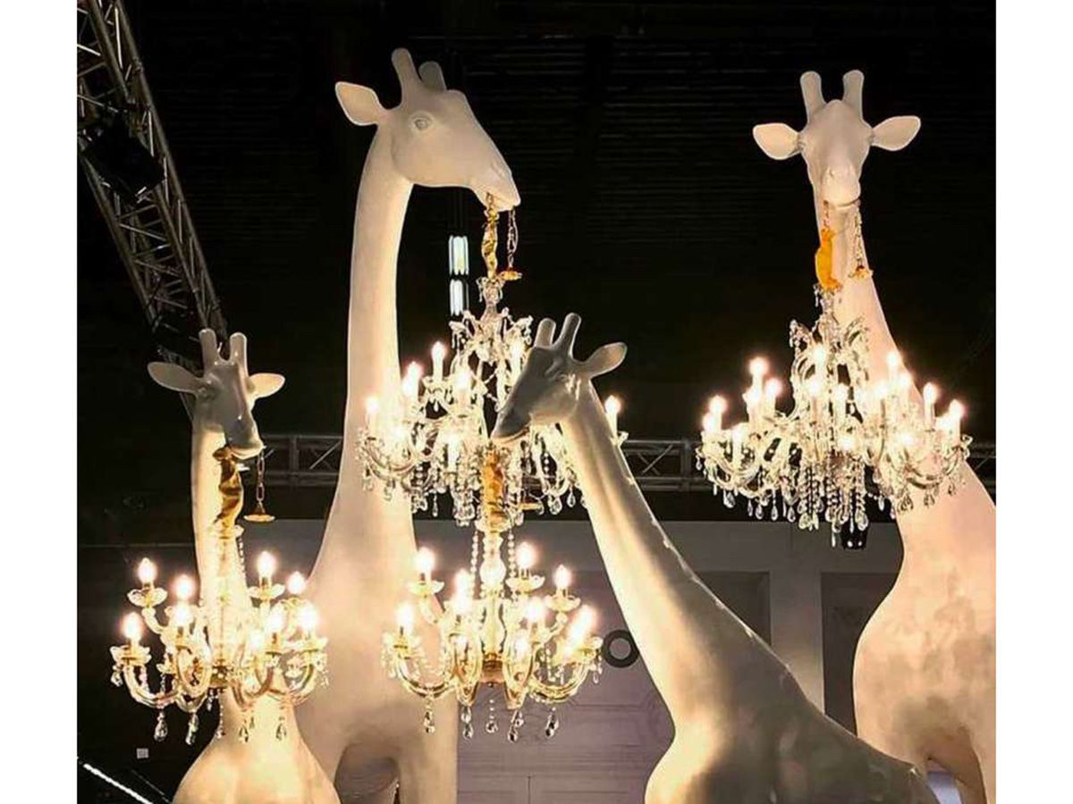 Giraffe In Love Lampada da Terra