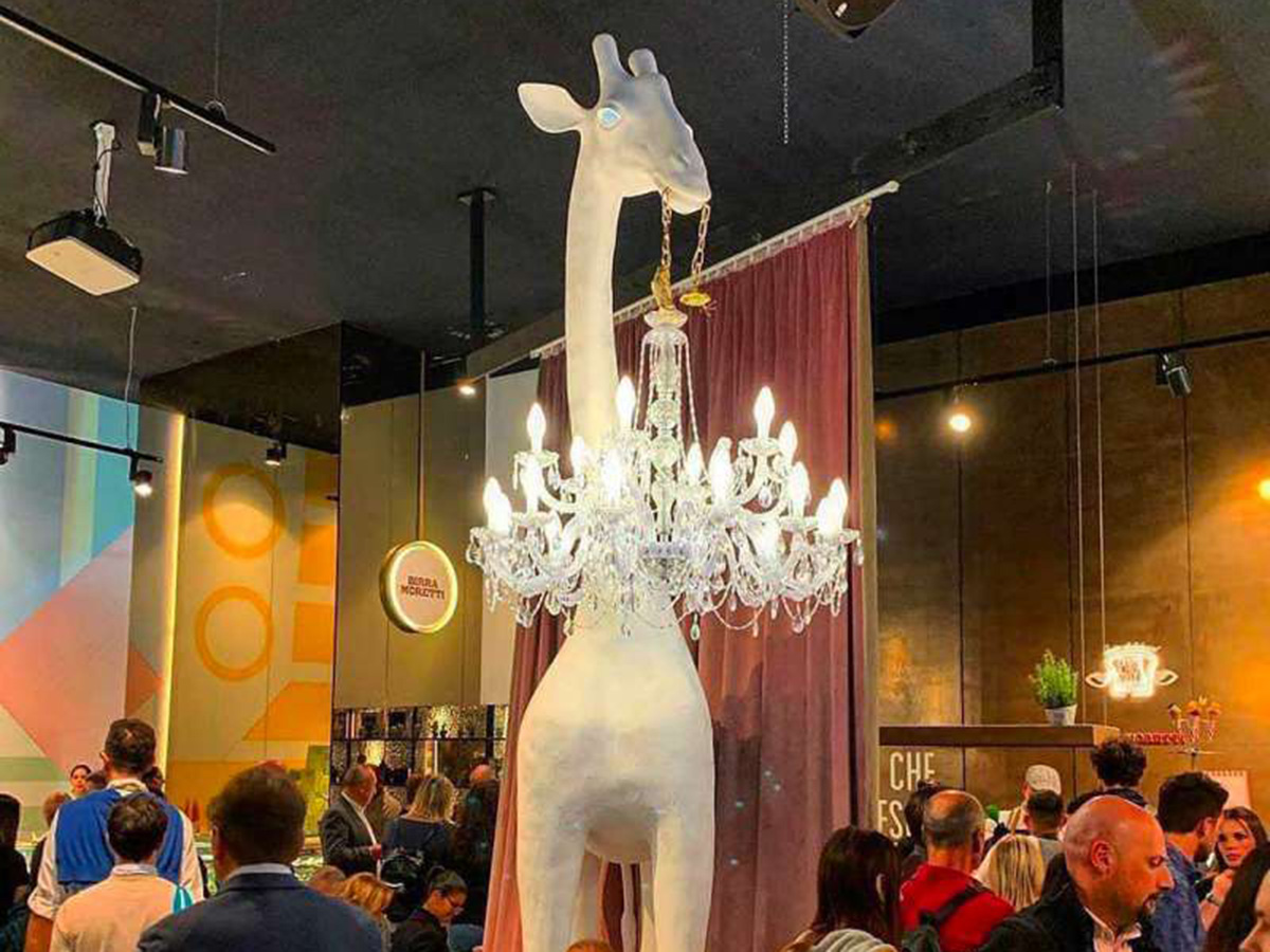 Giraffe In Love Lampada da Terra