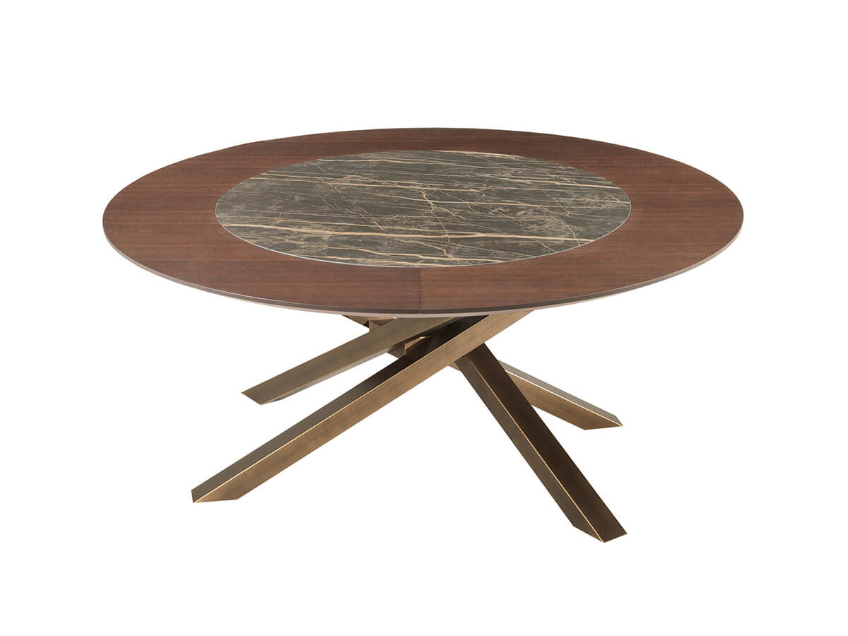 Riflessi Shangai Table Top in Wood and Ceramic