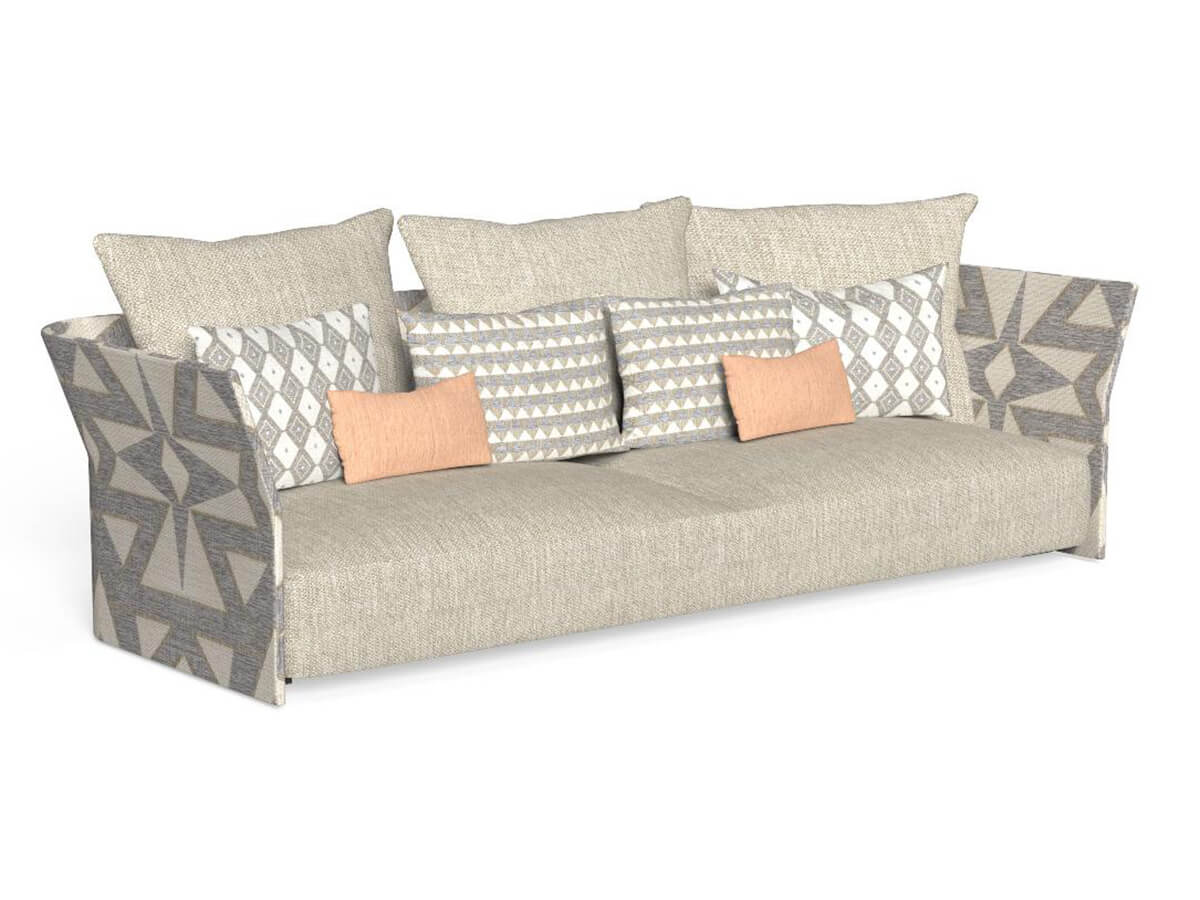 Talenti Cliff Outdoor Sofa Classic with Backrest in Fabric