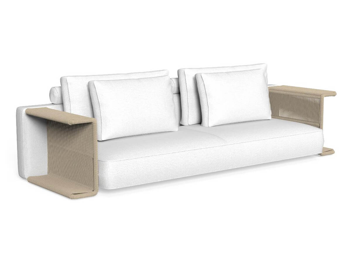 Talenti Cliff Outdoor Sofa Decò with Backrest in Fabric