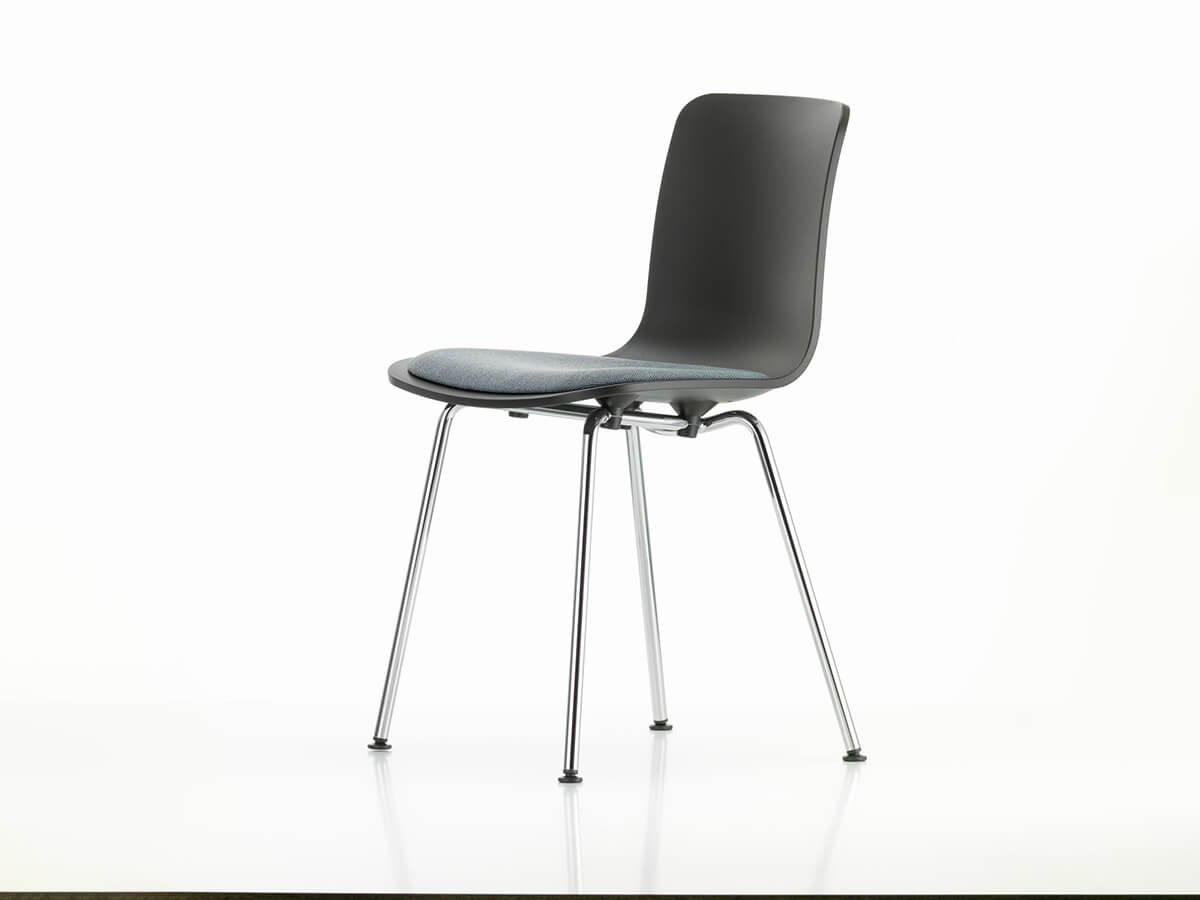 Vitra Hal Chair With 4 Legs in Steel and Without Armrests